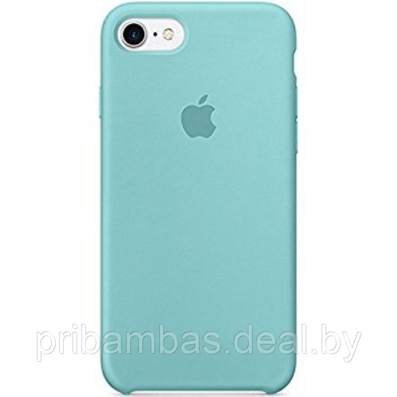 Чехол Silicone Case для Apple iPhone 7, 8, SE 2020 Голубой опал - фото 1 - id-p112544628