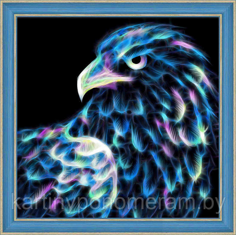 Алмазная живопись "Неоновый орел" - фото 1 - id-p112552824