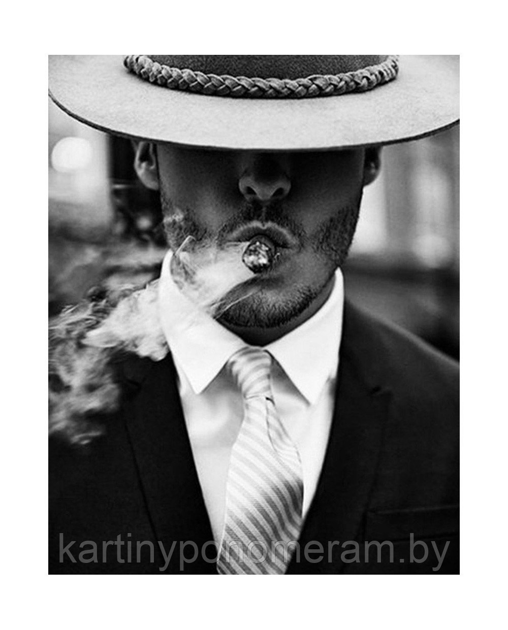 Алмазная вышивка Мужчина с сигарой - фото 1 - id-p112592179