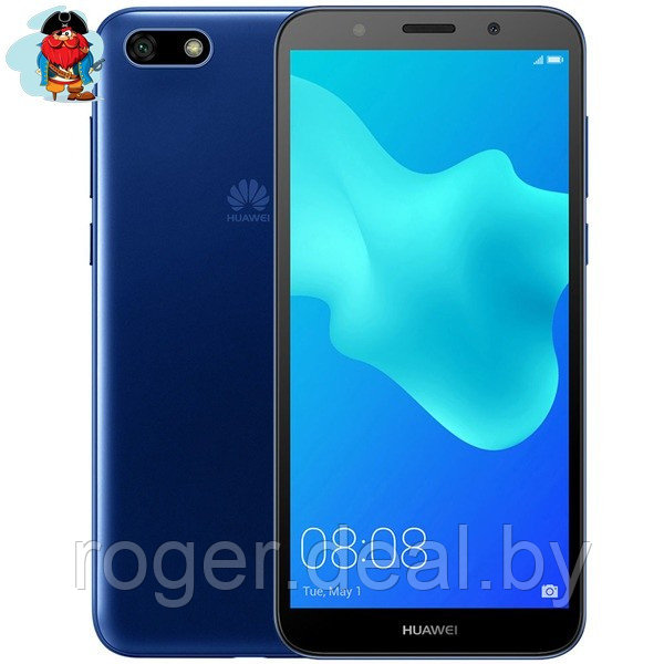 Задняя крышка для Huawei Y5 Prime 2018 (DRA-LX2) цвет: синий - фото 1 - id-p112595224