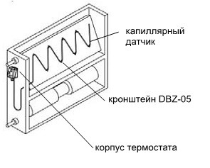 DBZ-05 держатель для термостата - фото 2 - id-p6514202