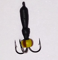 Мормышка вольфрамовая с бисером "Чёртик" 2.0 мм, 0.3 гр.