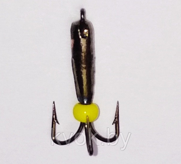 Мормышка вольфрамовая с бисером "Чёртик" 2.0 мм, 0.3 гр. - фото 1 - id-p112666185