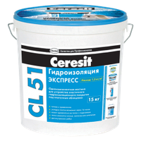 Гидроизоляция Ceresit CL 51 Express,15 кг 112677257 Гидроизоляция Ceresit CL 51 Express,15 кг