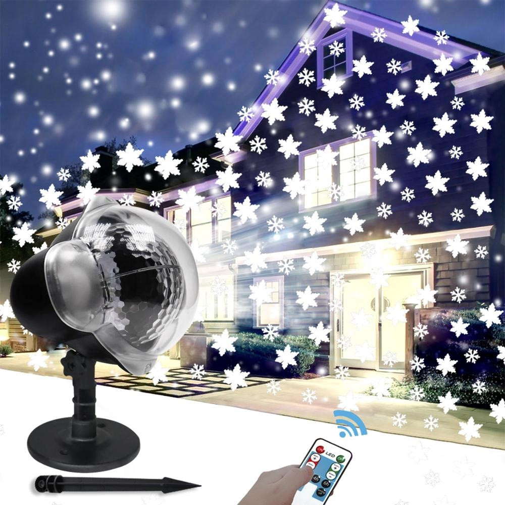 Лазерный проектор "Снегопад" projecteur led Snowfall - фото 3 - id-p112685540