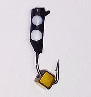 Мормышка вольфрамовая с кубиком-золото "Столбик" 2.0 мм, 0.3 гр.