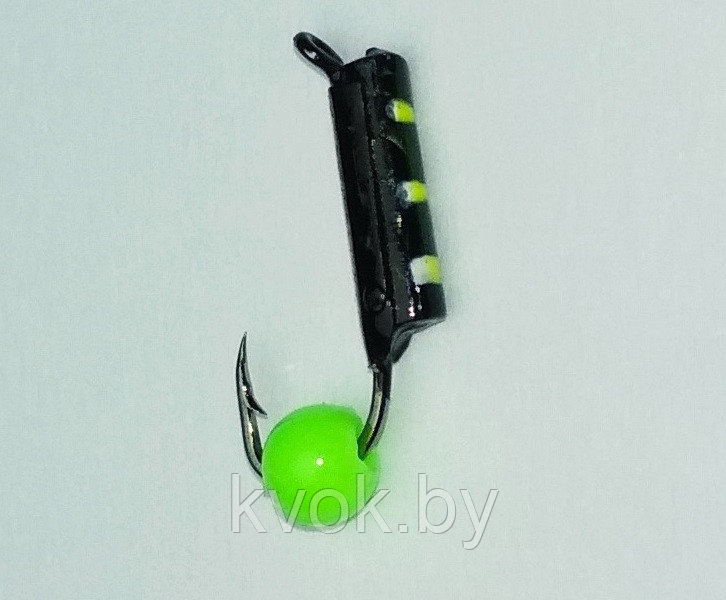 Мормышка вольфрамовая с шариком "Столбик" 2.0 мм, 0.3 гр. - фото 1 - id-p112687961