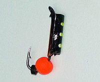 Мормышка вольфрамовая с шариком "Столбик" 2.0 мм, 0.3 гр.