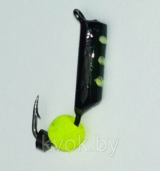 Мормышка вольфрамовая с шариком "Столбик" 2.0 мм, 0.3 гр. - фото 1 - id-p112688593