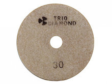 Алмазный гибкий шлифкруг "Черепашка" 100 № 30 (мокрая шл.) (TRIO-DIAMOND) 340030
