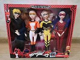 Набор кукол Леди Баг и Супер-Кот набор из 4-х штук