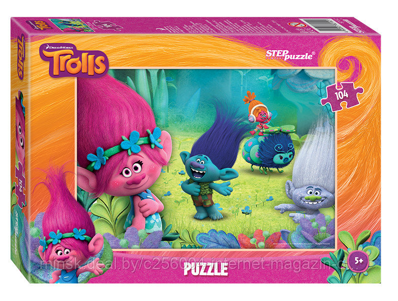 Пазл 104 "Trolls" (Dreamworks)