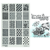 Пластина для стемпинга EL Corazon® The Best plates №01