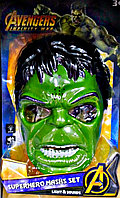 Детская маска Халк Hulk Avengers звук, свет.
