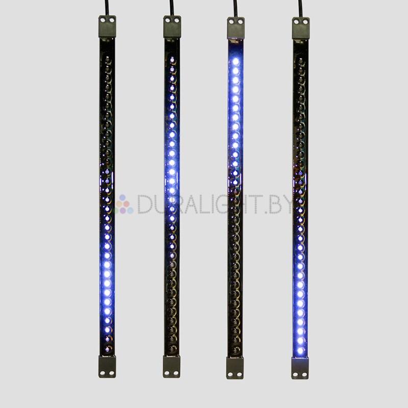 Сосулька светодиодная 50 см, 9,5V, двухсторонняя, 32х2 светодиодов, пластиковый корпус черного цвета, цвет све