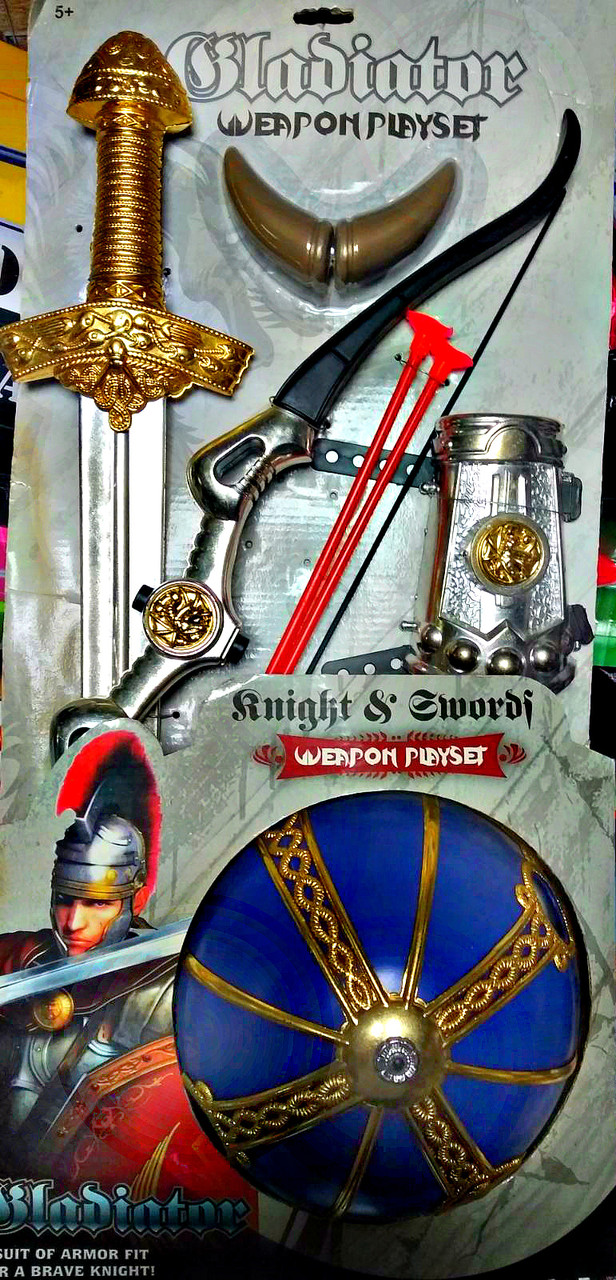 Рыцарский набор: шлем, меч, лук, защита 6906 - фото 1 - id-p112558309