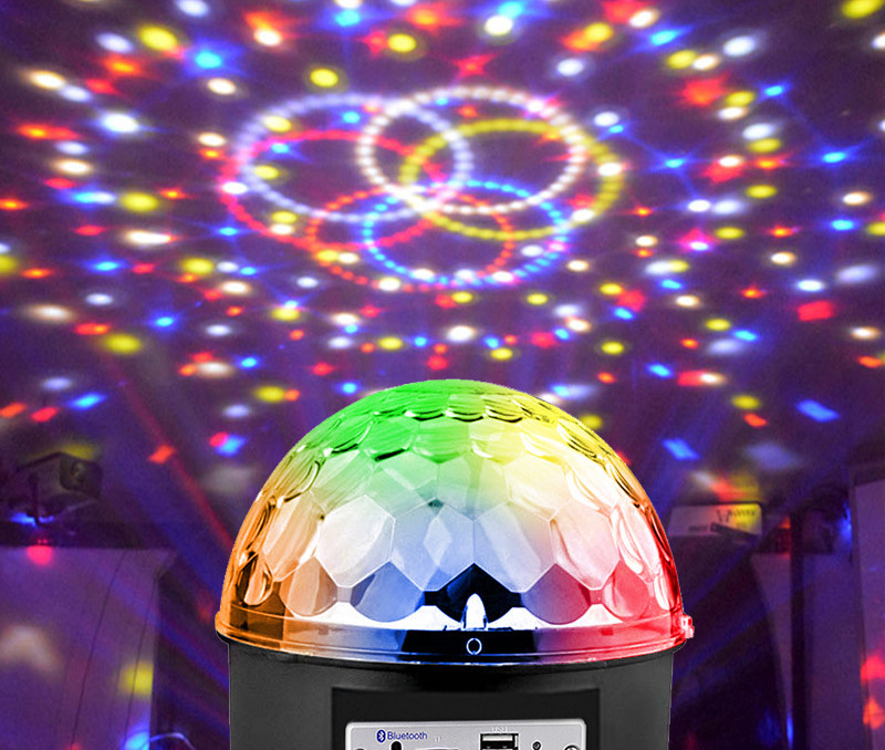 Цифровой Светодиодный Диско Шар Crystal Magic Ball Light с bluetooth - фото 4 - id-p112731182