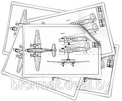 Печать, копирование и сканирование ч/б чертежей А0