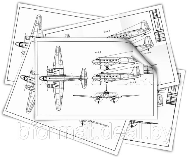 Печать, копирование и сканирование ч/б чертежей А2 - фото 1 - id-p40410371