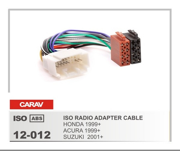 ISO-адаптер проводки CARAV 12-012 для HONDA 1999+ / ACURA 1999+ / SUZUKI 2001+