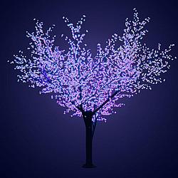 Светодиодное дерево "Сакура", высота 3,6м, диаметр кроны 3,0, синие светодиоды,понижающий трансформатор