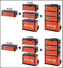 Ящик для инструмента металлический 390x215x130 мм "Yato" YT-09107, фото 2