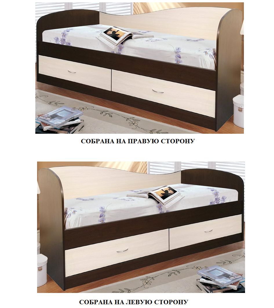 Кровать с ящиками "Лагуна-2" Мебель-Класс - фото 2 - id-p112745243