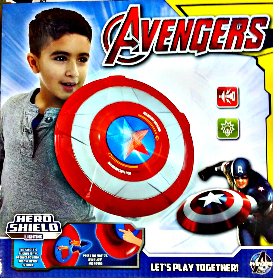 Светящийся щит капитан америка Capitan America Avengers - фото 1 - id-p112745282