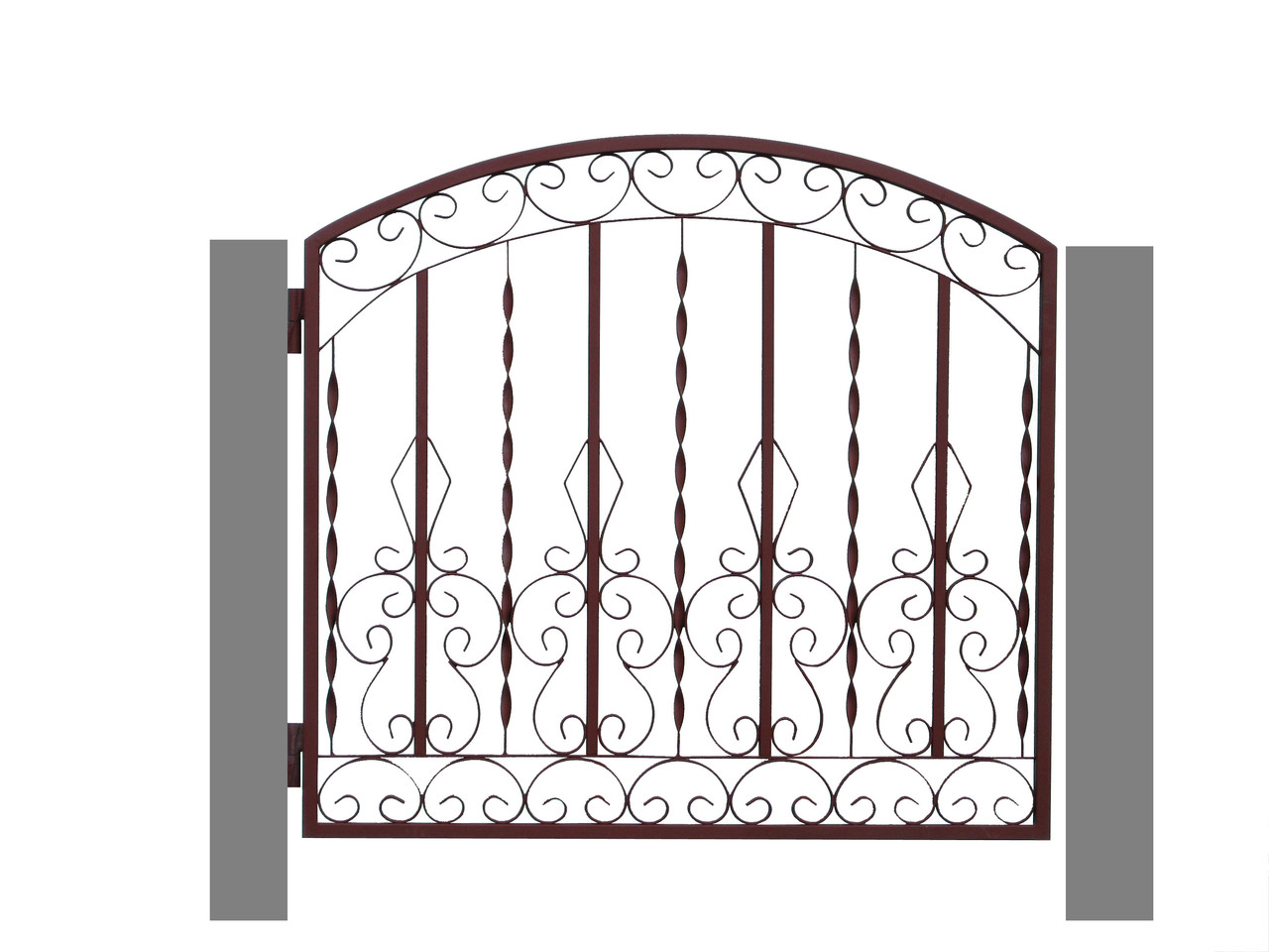 Калитка с художественной ковкой №7