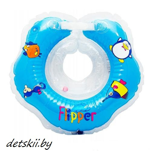 Круг для купания ROXY Flipper 0+ FL001 на шею для малышей - фото 3 - id-p112745526