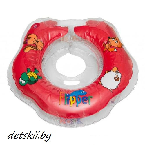 Круг для купания ROXY Flipper 0+ FL001 на шею для малышей - фото 4 - id-p112745526