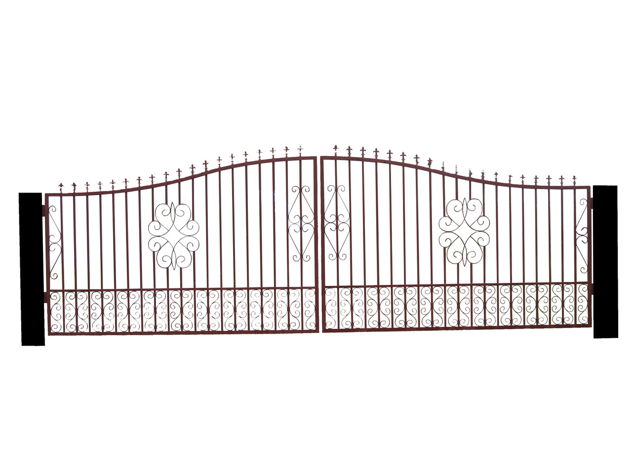 Кованые воротка из прутка №12