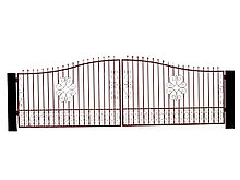 Кованые воротка из прутка №12