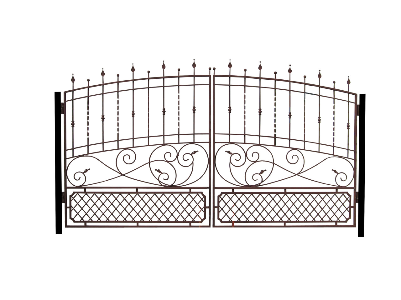 Художественные кованые ворота №13