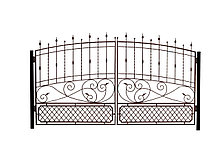 Художественные кованые ворота №13