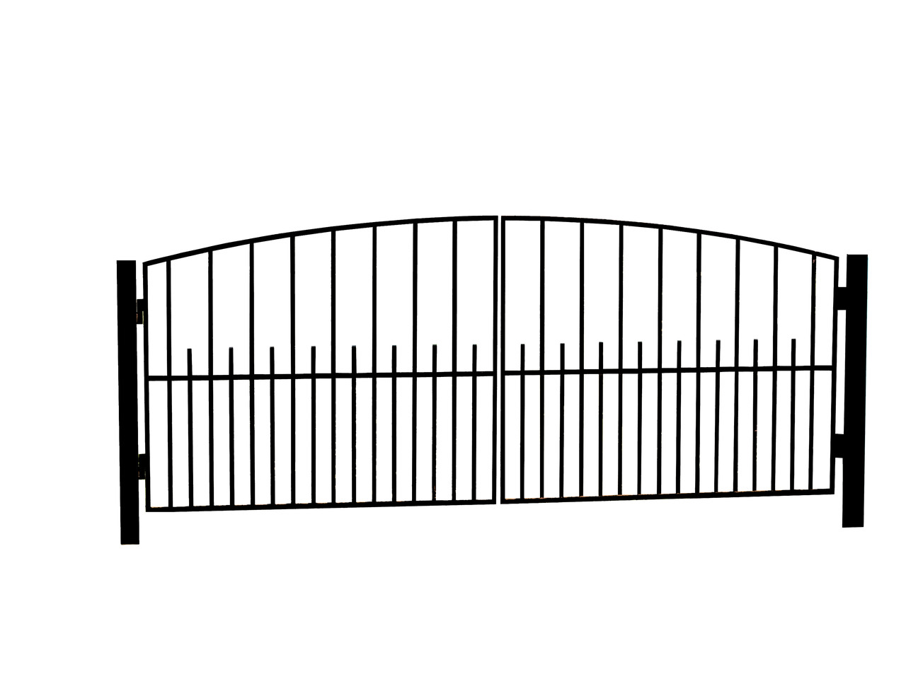 Кованые ворота из металла №14