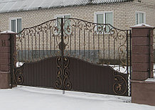Кованые ворота с литерой №16