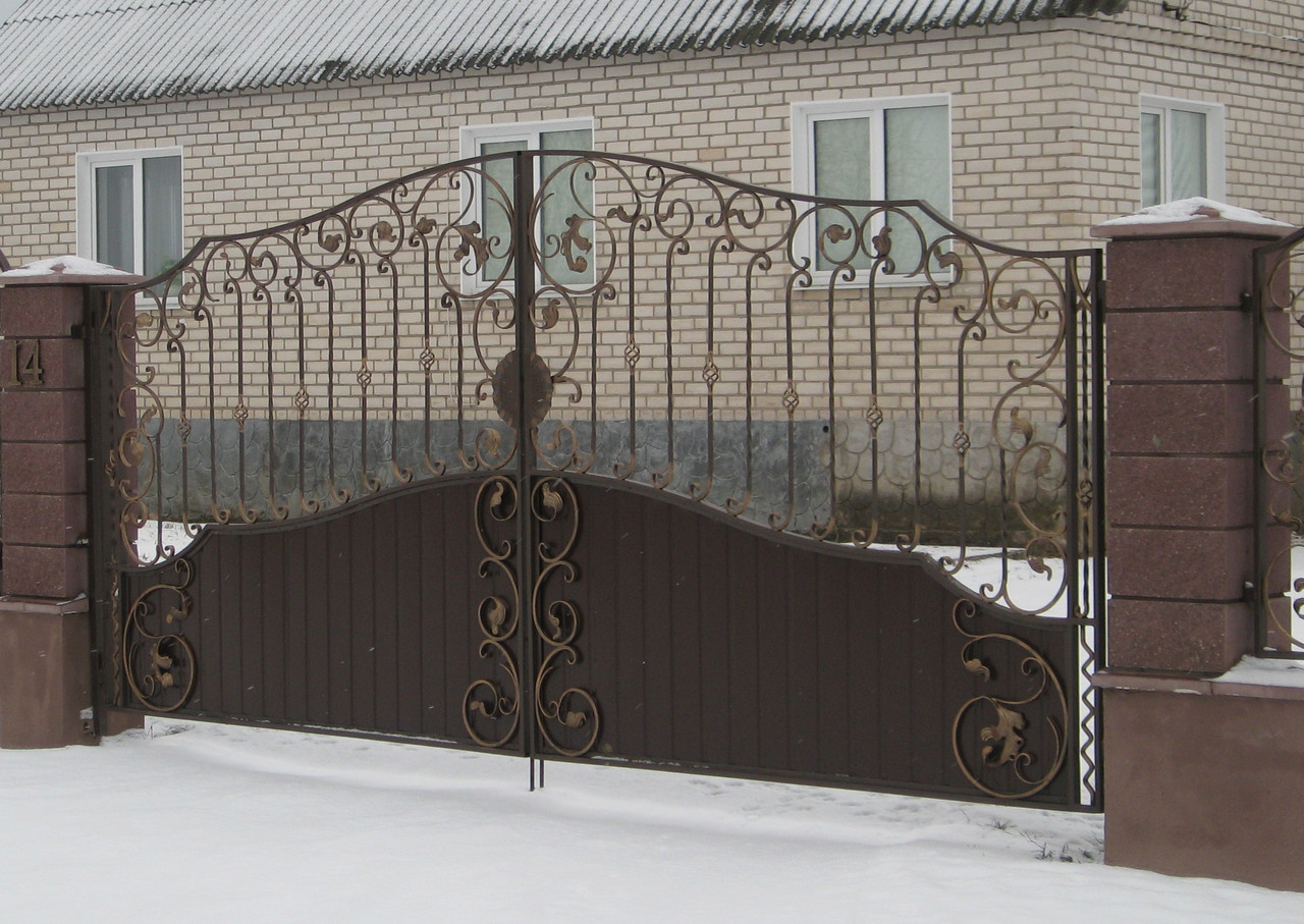 Кованые ворота с литерой №16 - фото 1 - id-p112745802