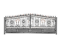 Классические кованые воротам №17