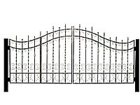 Кованые классические ворота №19