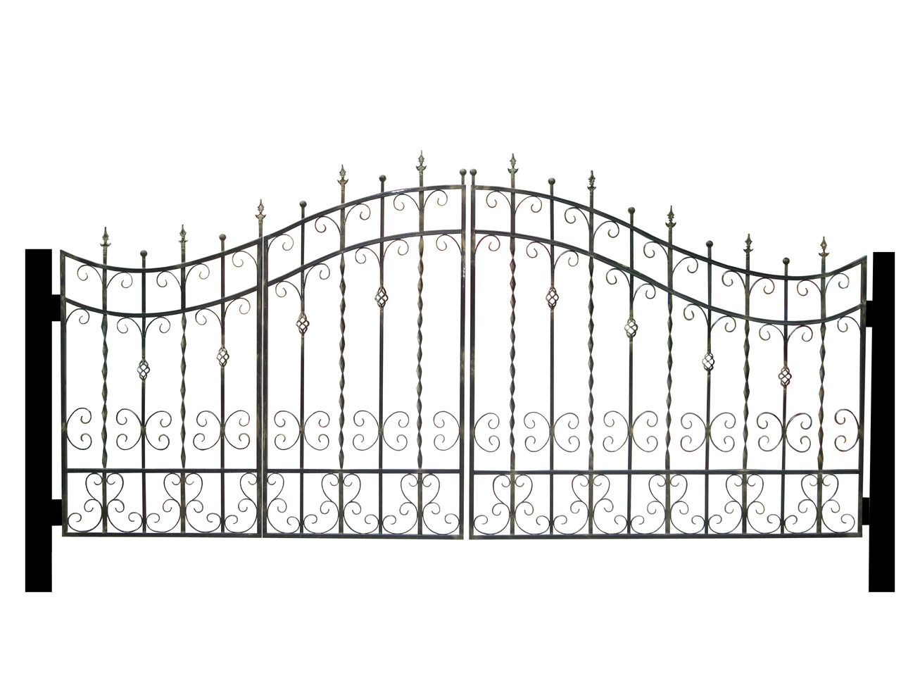 Кованые классические ворота №19 - фото 1 - id-p112745838
