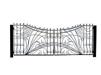 Кованые ворота с уникальной техникой ковки №22
