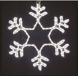Фигура световая "Снежинка" цвет белый, размер 55*55 см, мерцающая NEON-NIGHT