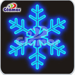 Фигура световая "Снежинка" LED SF-0317цвет синий, размер 55*44 см, мерцающая NEON-NIGHT