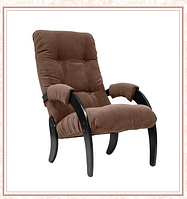 Кресло для отдыха модель 61 каркас Венге ткань Verona Brown