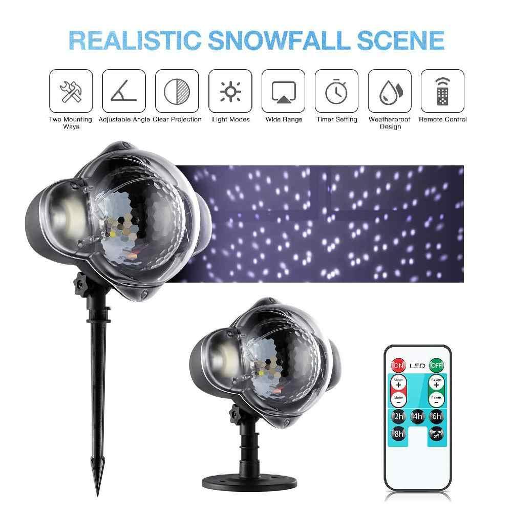 НОВИНКА!!! LED проектор падающего снега Snowfall Light, влагозащищенный, цветной, белый - фото 5 - id-p112759161
