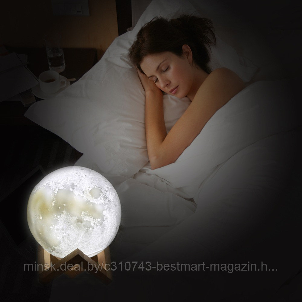 Лампа ночник Луна 3D | Бесплатная доставка - фото 2 - id-p112774807