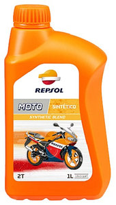 Масло моторное,  MOTO SINTETICO  2T, 1 л. Repsol