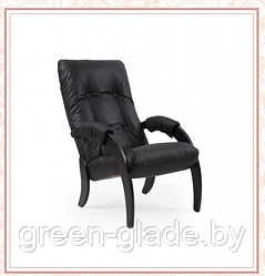 Кресло для отдыха модель 61 каркас Венге экокожа Дунди-109