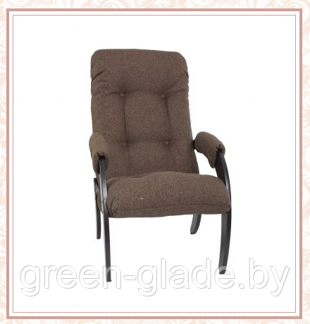 Кресло для отдыха модель 61 каркас Венге ткань Мальта-15
